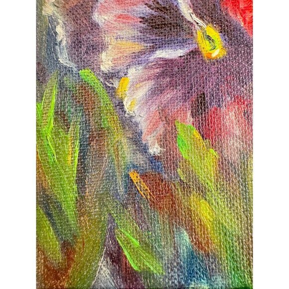 1981 Vintage Botanical Oil Painting Original Art Of Jay Reighs Faresed-4 - Picture 7 of 13